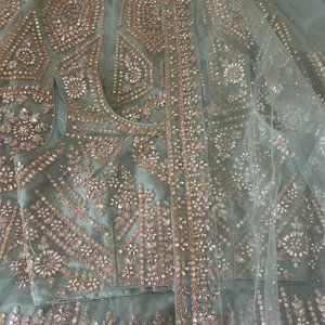 Sage Green Indian Lehenga